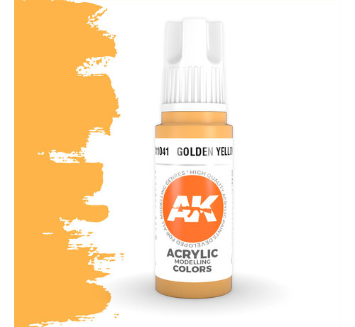 AK interactive Golden Yellow Acrylic Modelling Colors - 17ml - AK11041