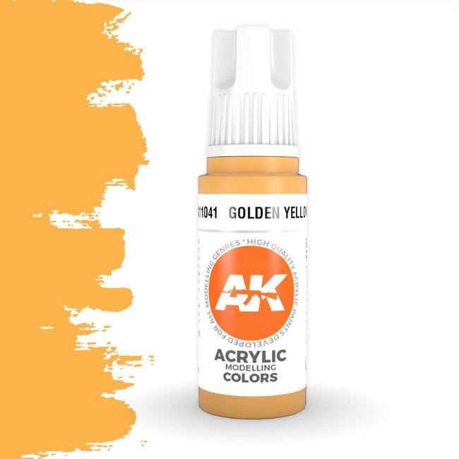 AK interactive Golden Yellow Acrylic Modelling Colors - 17ml - AK11041