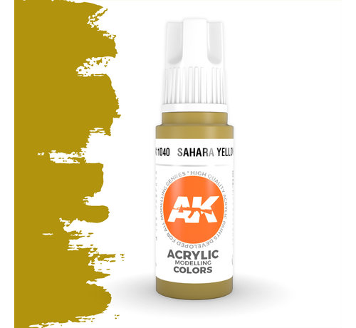 AK interactive Sahara Yellow Acrylic Modelling Colors - 17ml - AK11040