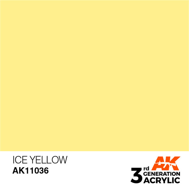 AK interactive Ice Yellow Acrylic Modelling Colors - 17ml - AK11036