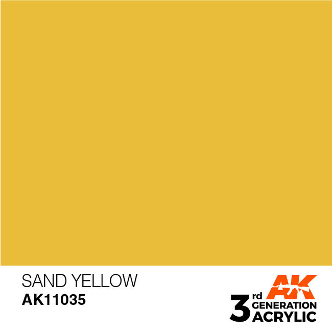AK interactive Sand Yellow Acrylic Modelling Colors - 17ml - AK11035