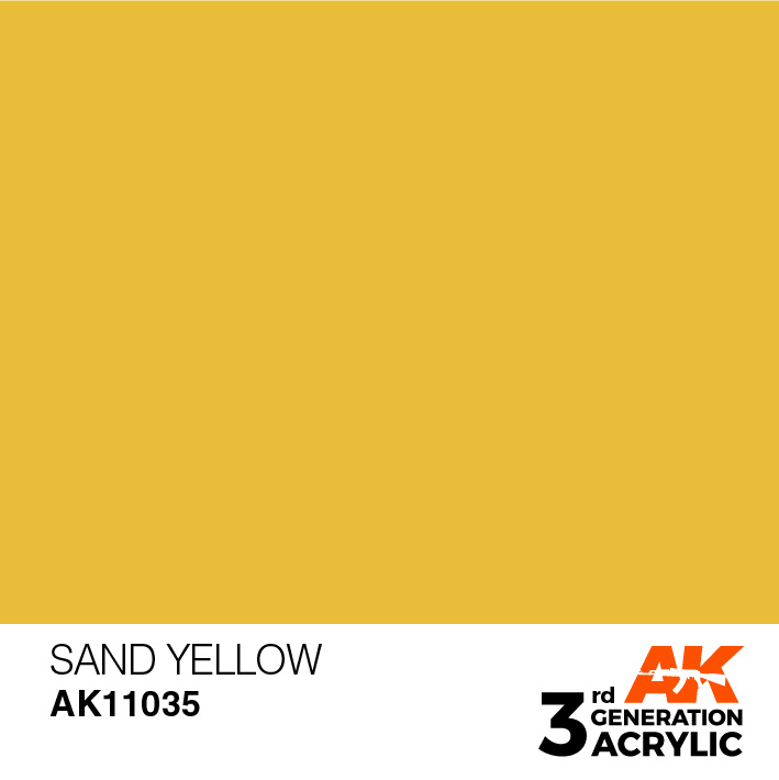 AK interactive Sand Yellow Acrylic Modelling Colors 17ml AK11035