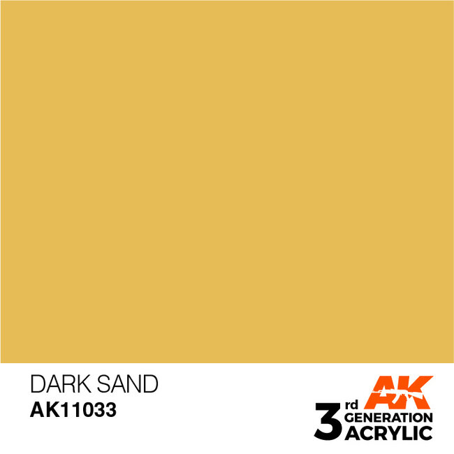 AK interactive Dark Sand Acrylic Modelling Colors - 17ml - AK11033