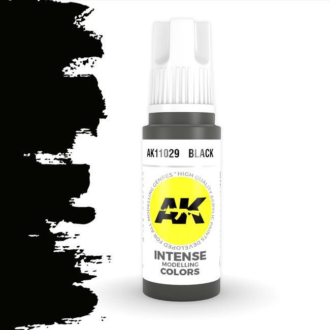 AK interactive Black Intense Modelling Colors - 17ml - AK11029