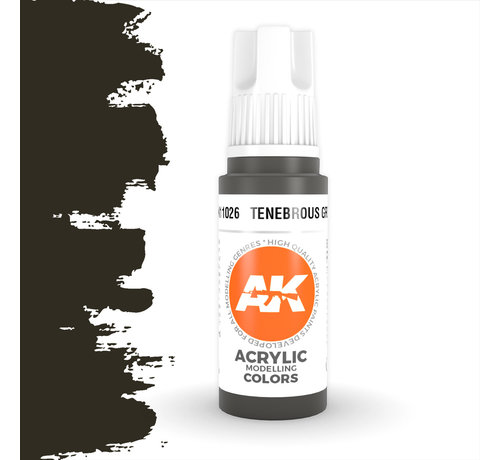 AK interactive Tenebrous Grey Acrylic Modelling Colors - 17ml - AK11026