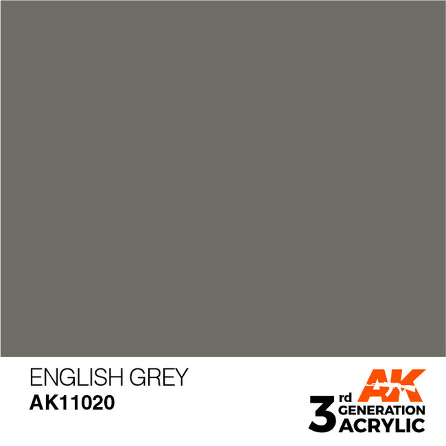 AK interactive English Grey Acrylic Modelling Colors - 17ml - AK11020