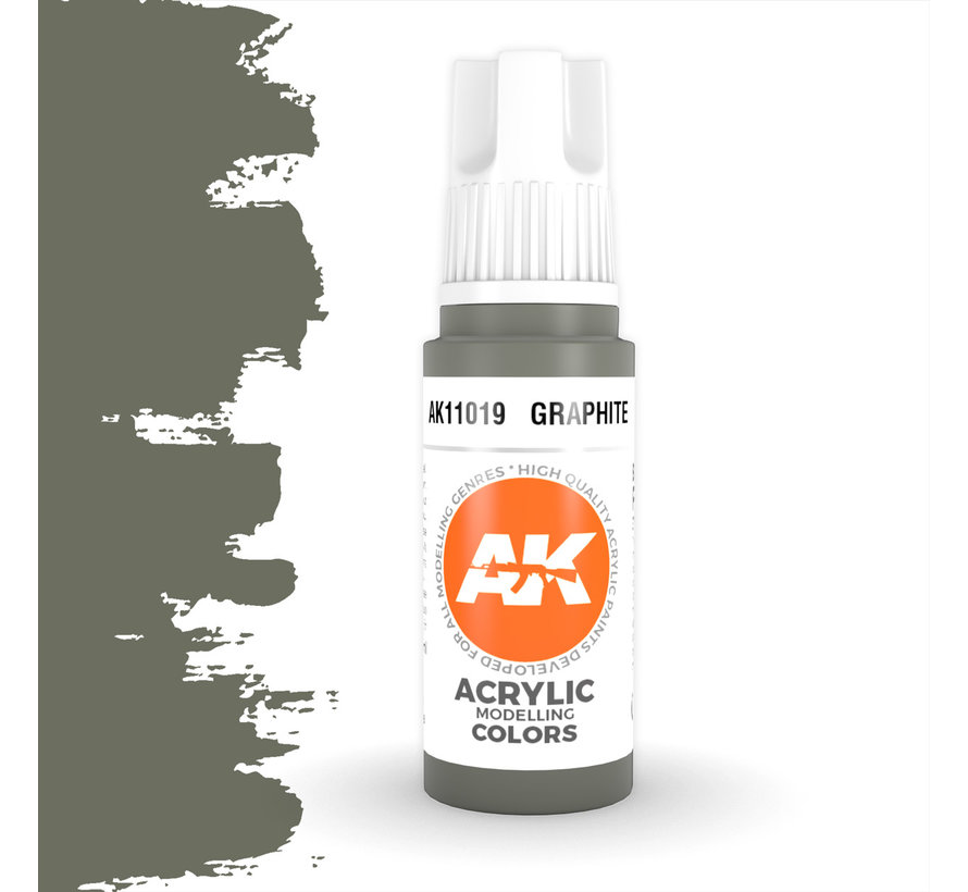 AK interactive Graphite Acrylic Modelling Colors 17ml AK11019