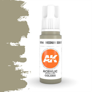 AK interactive Medium Sea Grey Acrylic Modelling Colors - 17ml - AK11014