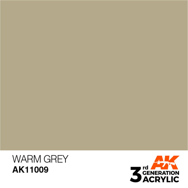 AK interactive Warm Grey Acrylic Modelling Colors - 17ml - AK11009