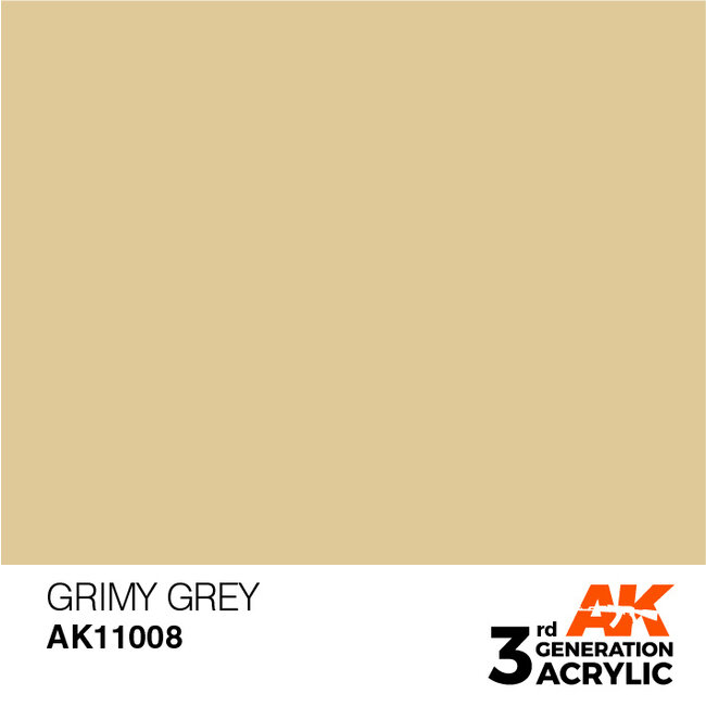 AK interactive Grimy Grey Acrylic Modelling Colors - 17ml - AK11008