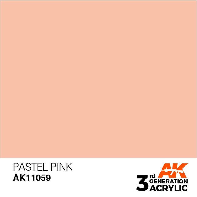 AK interactive Pastel Pink Pastel Modelling Colors - 17ml - AK11059