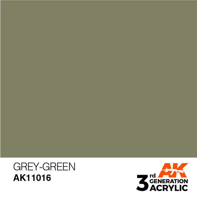 AK interactive Gray Green Acrylic Modeling Colors - 17ml - AK11016
