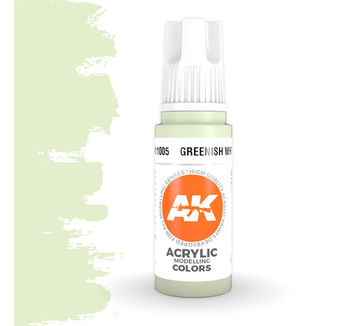 AK interactive Greenish White Acrylic Modelling Colors - 17ml - AK11005