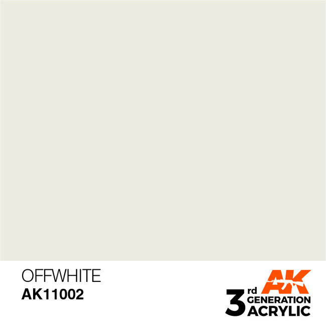 AK interactive Offwhite Acrylic Modelling Colors - 17ml - AK11002