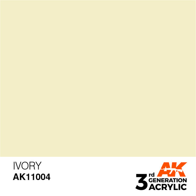 AK interactive Ivory Acrylic Modelling Colors - 17ml - AK11004