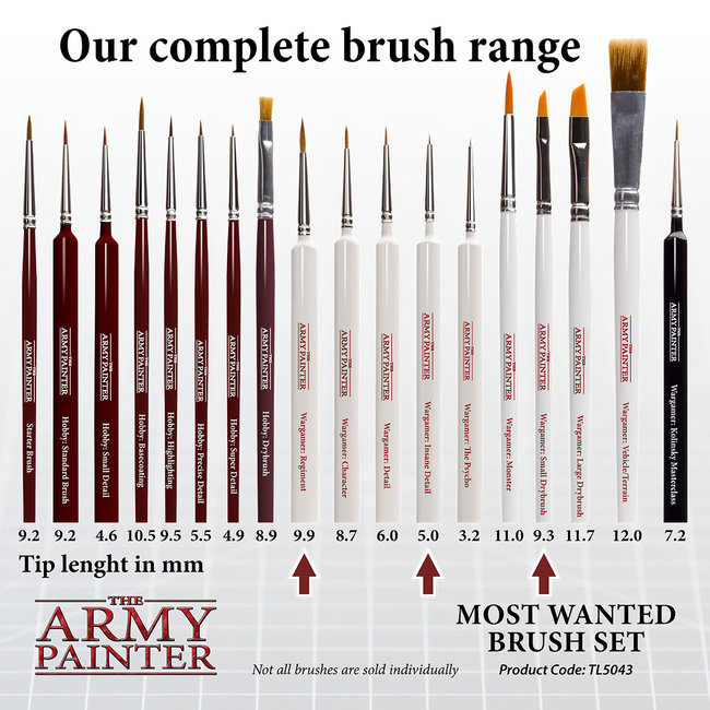 The Army Painter Wargames Mega Brush Set - ST5113