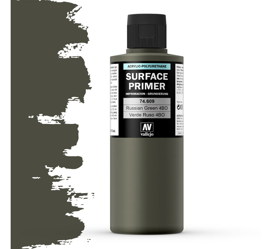 Vallejo Surface Primer Russian Green 4BO 200ml 74609 Scenery