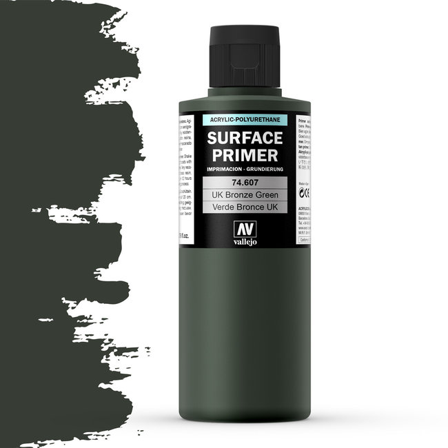 Vallejo Surface Primer UK Bronze Green - 200ml - 74607