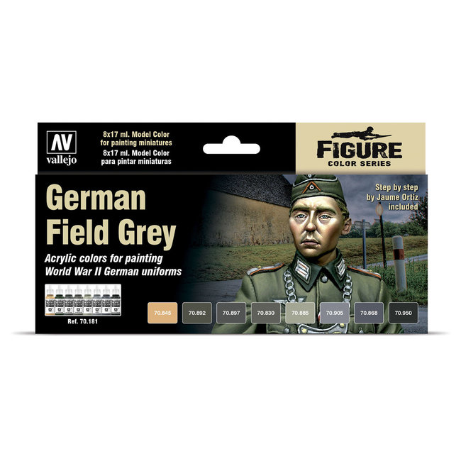 thumbnail image 2 of Vallejo German Field Grey Uniforms WWII Set 2 of 13