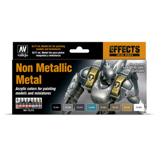 Vallejo Game Color Non Metallic Metal NMM - 8 kleuren - 17ml - 72212