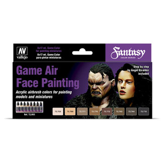 Vallejo Game Air Face Painting - 8 kleuren - 17ml - 72865