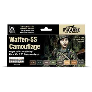 Vallejo Model Color Waffen-SS Camouflage - 8 colors - 17ml - 70180