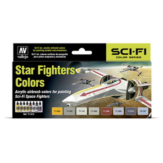 Vallejo Model Air Star Fighters Colors - 8 kleuren - 17ml - 71612