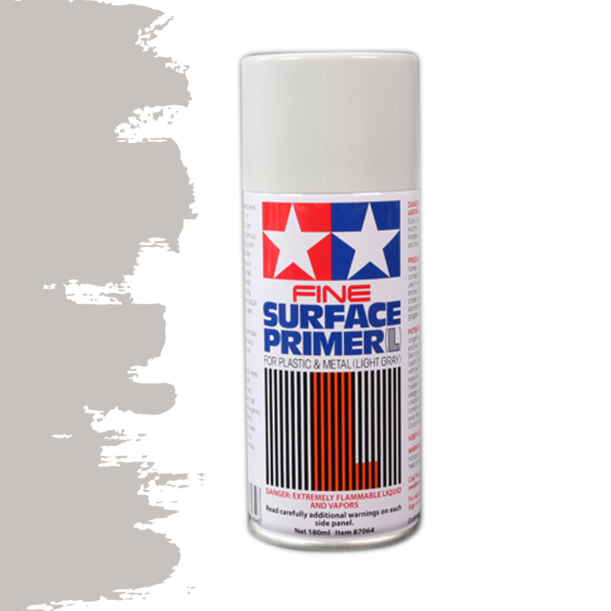 Tamiya Fine Surface Primer L Light Gray 180ml 87064 Scenery