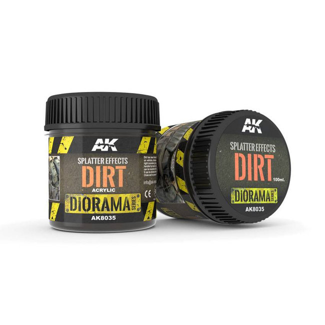 AK interactive Splatter Effects Dirt - Diorama Series - 100ml - AK8035