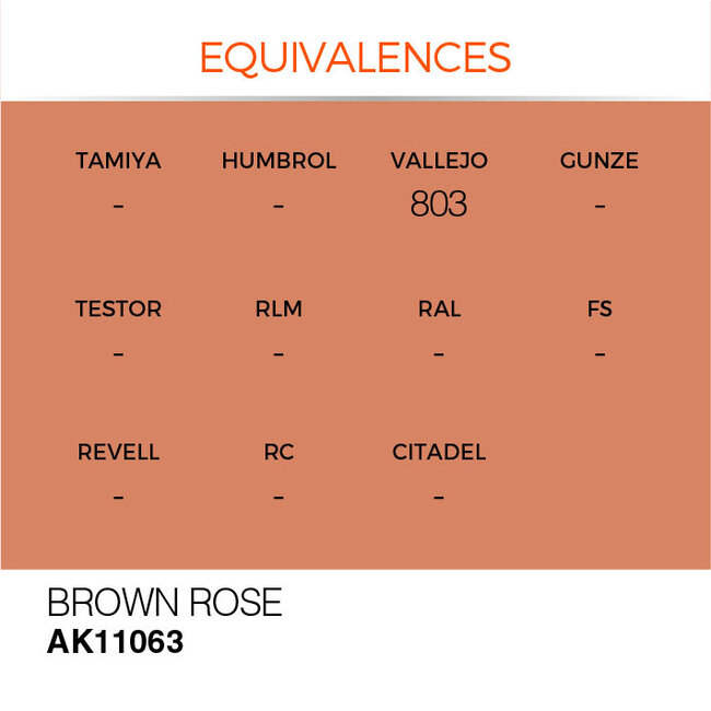 AK interactive Brown Rose Acrylic Modelling Colors - 17ml - AK11063