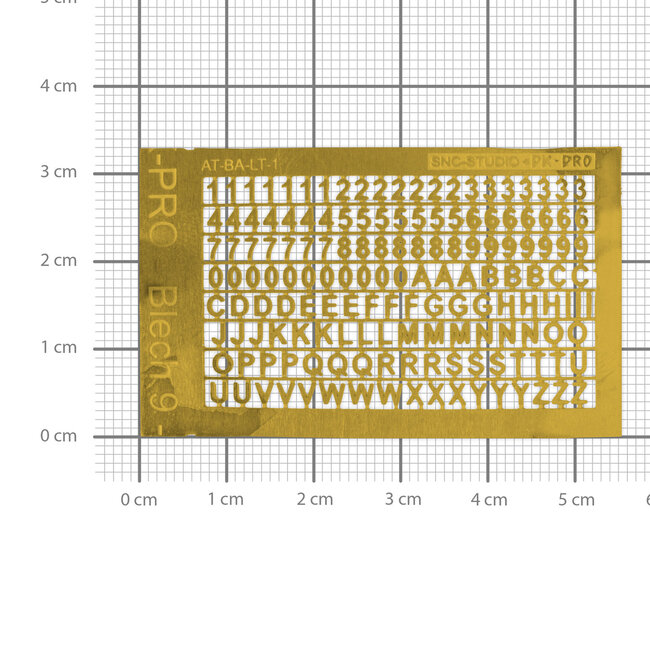 Ätztech Ätztech Cijfers en Letters - Photo-Etch - AT-BA-LT-1