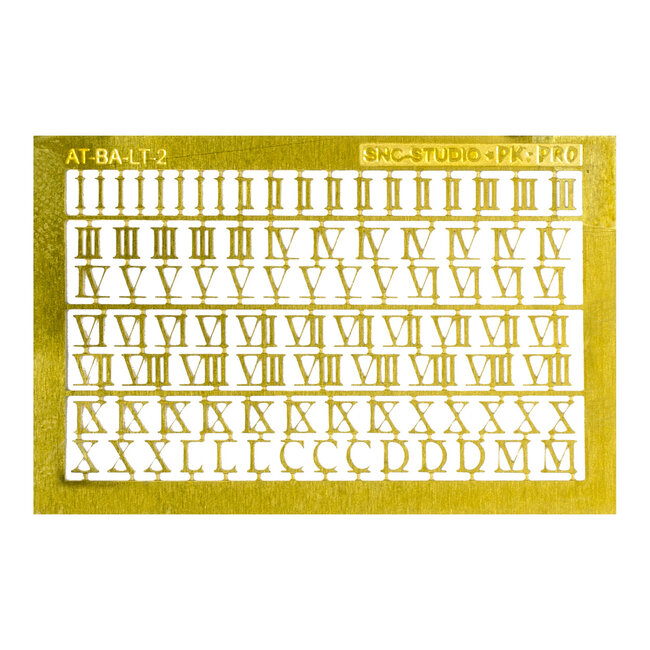 Ätztech Ätztech Romeinse Cijfers - Photo-Etch - AT-BA-LT-2