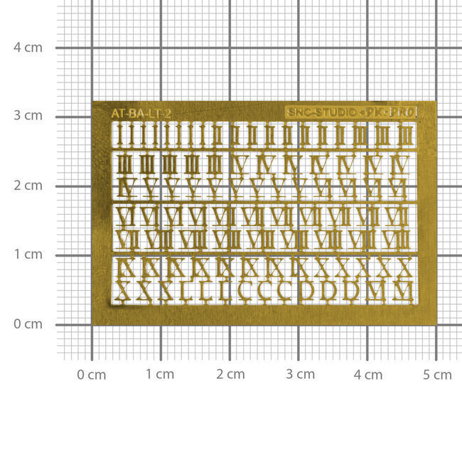 Ätztech Ätztech Roman Numberals 1 - Photo-Etch - AT-BA-LT-2