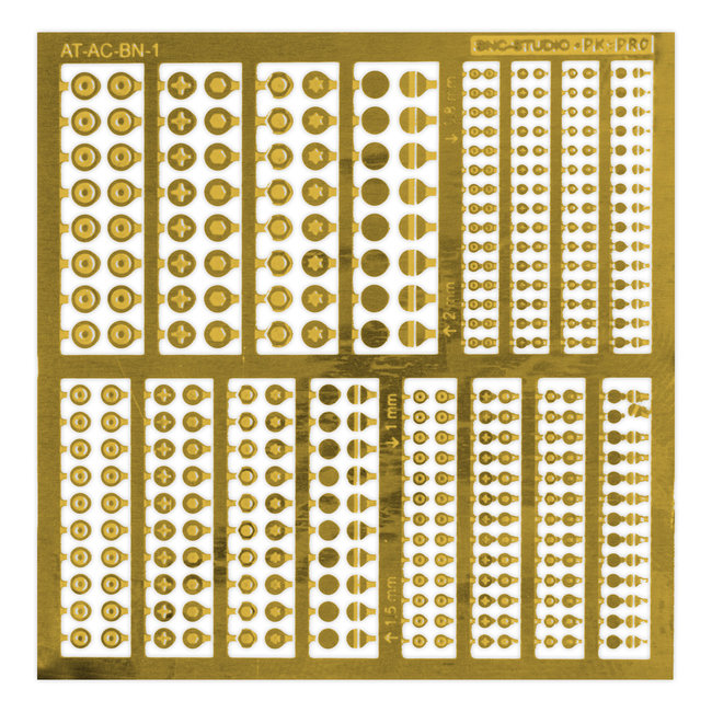 Ätztech Ätztech Bolts and Nuts 1 - Photo-Etch - AT-AC-BN-1