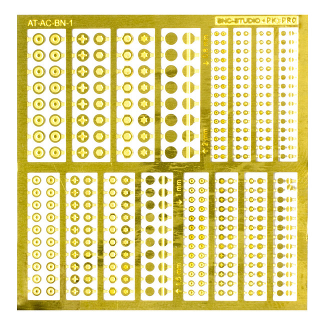 Ätztech Ätztech Bolts and Nuts 1 - Photo-Etch - AT-AC-BN-1