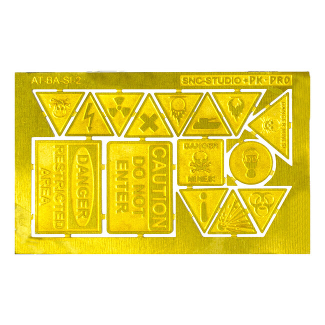 Ätztech Ätztech Industriële Waarschuwings Borden - Photo-Etch - AT-BA-SI-2