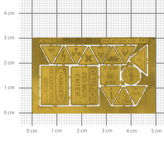 Ätztech Ätztech Signs 2 - Photo-Etch - AT-BA-SI-2