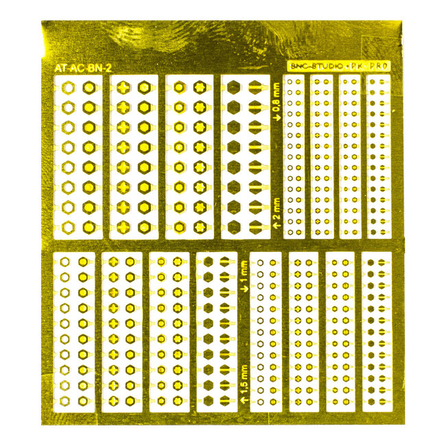 Ätztech Ätztech Bolts and Nuts 2 - Photo-Etch - AT-AC-BN-2