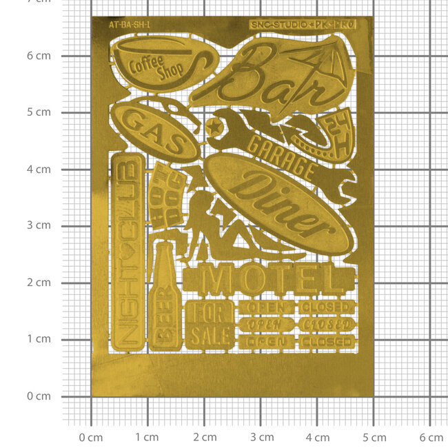Ätztech Ätztech Building Signs City - Photo-Etch - AT-BA-SH-1