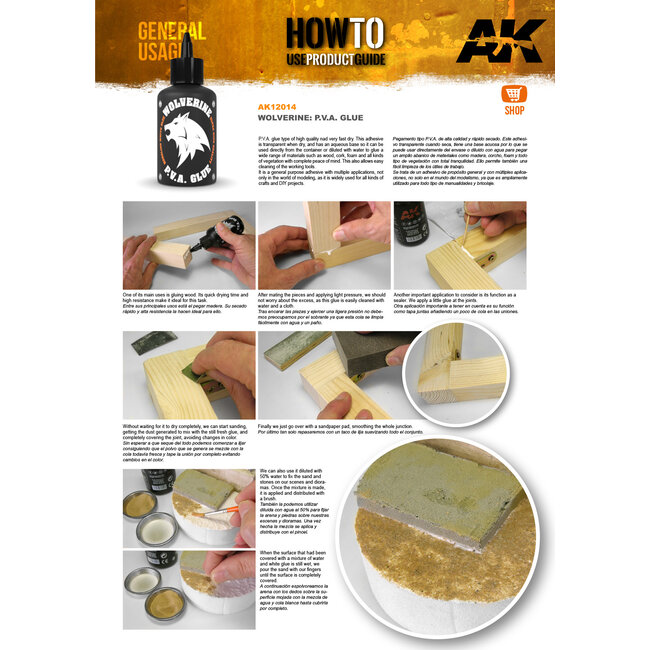 AK interactive AK interactive Wolverine Pva Glue - 100ml