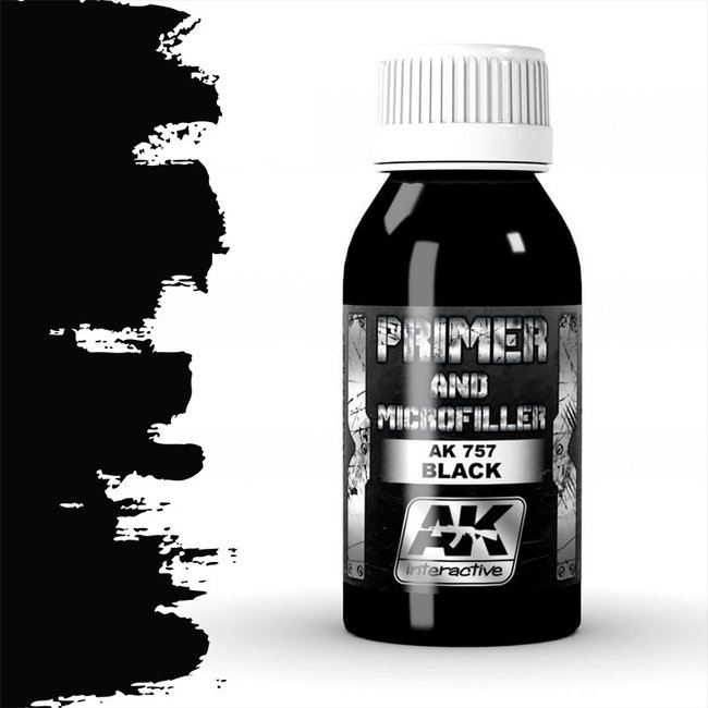 AK interactive AK interactive Black Primer and Microfiller - 100ml - AK757