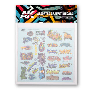 AK interactive Assorted Graffiti Decals - AK9091