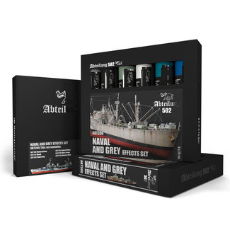 AK interactive Naval And Gray Effects Set - 6 colors - 20ml - ABT306