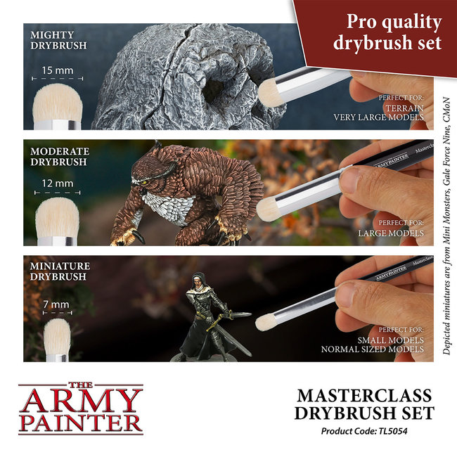 The Army Painter The Army Painter Masterclass Drybrush Set - 3x - TL5054