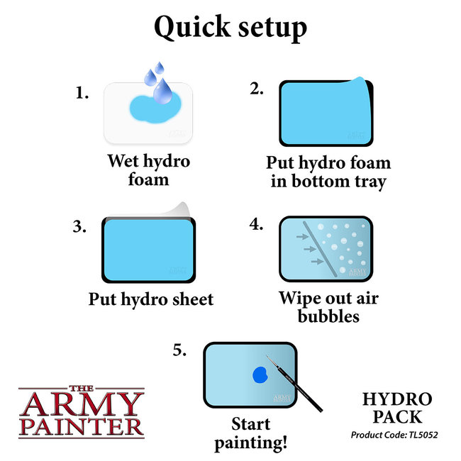 The Army Painter The Army Painter Wet Palette Hydro Pack navulset - 50x - TL5052