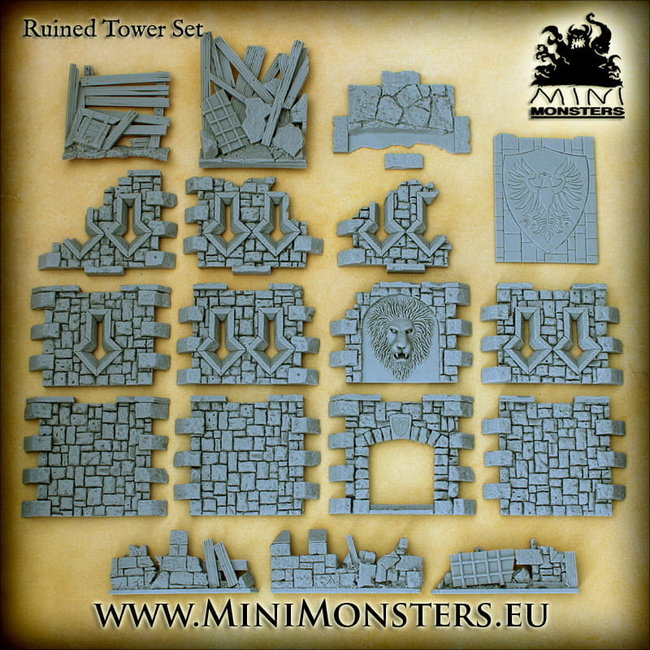 Mini Monsters Mini Monsters Ruined Tower - Dice Tower - MM-0101