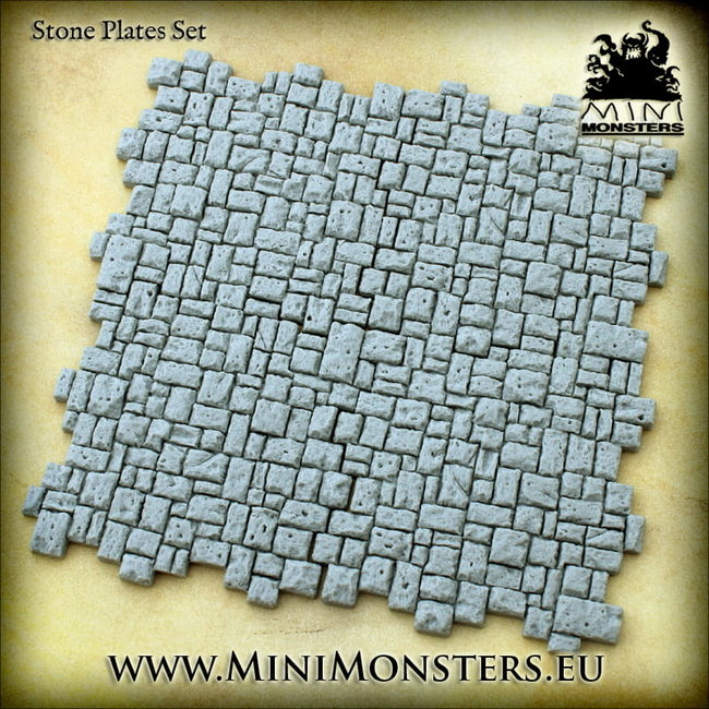Mini Monsters Mini Monsters Stone Plates - 4x - MM-0100