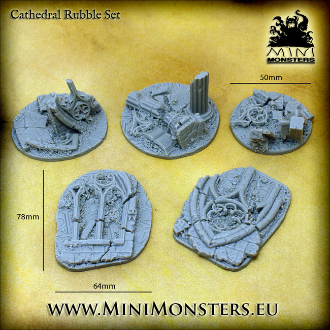 Mini Monsters Mini Monsters Cathedral Rubble - 5x - MM-0088