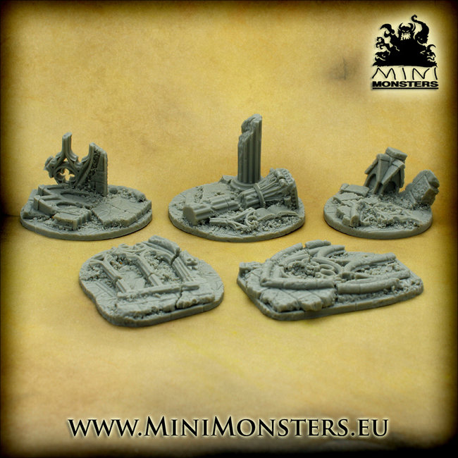 Mini Monsters Mini Monsters Cathedral Rubble - 5x - MM-0088