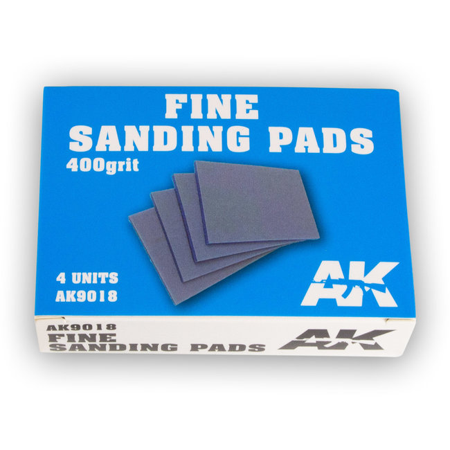 AK interactive AK interactive Fine Sanding Pads 400 grit - 4x - AK9018